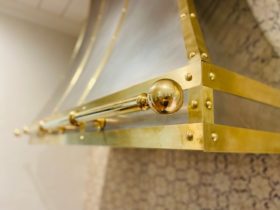 Brass and Stainless Range Hood - 1