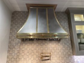 Brass and Stainless Range Hood - 2