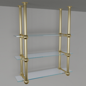 Brass Bistro Shelves