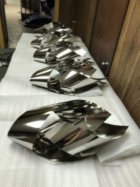 Custom Stainless-Steel Sconces