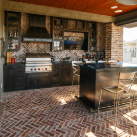 Custom Outdoor Metal Kitchen