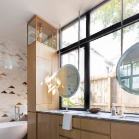 Custom Stainless-Steel Hanging Mirrors