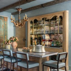 Hotel Granduca Brass Bistro Shelves
