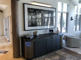 Custom Wine Bar Cabinet